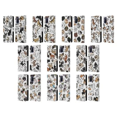 HEAD CASE DOG BREED PATTERNS LEATHER BOOK CASE & WALLPAPER FOR OPPO PHONES - Image 1 of 4
