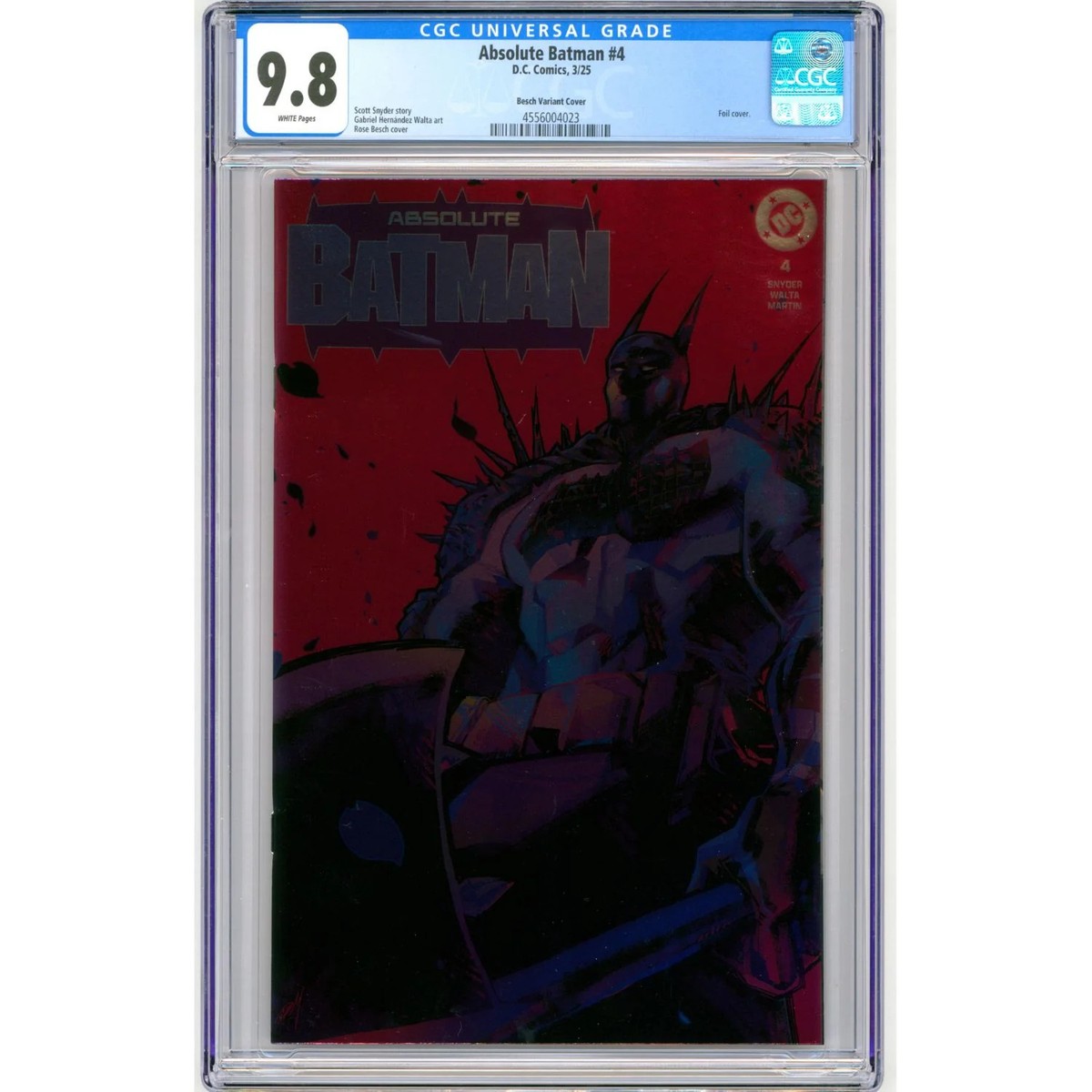 Absolute Batman: #4 [Rose Besch CGC 9.8 Megacon Foil] 2025 | eBay
