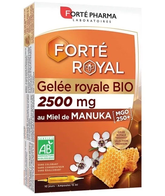 FORTE PHARMA Forté Royal Gelée Royale 2500ml miel de Manuka 10 ampoules - Photo 1/1