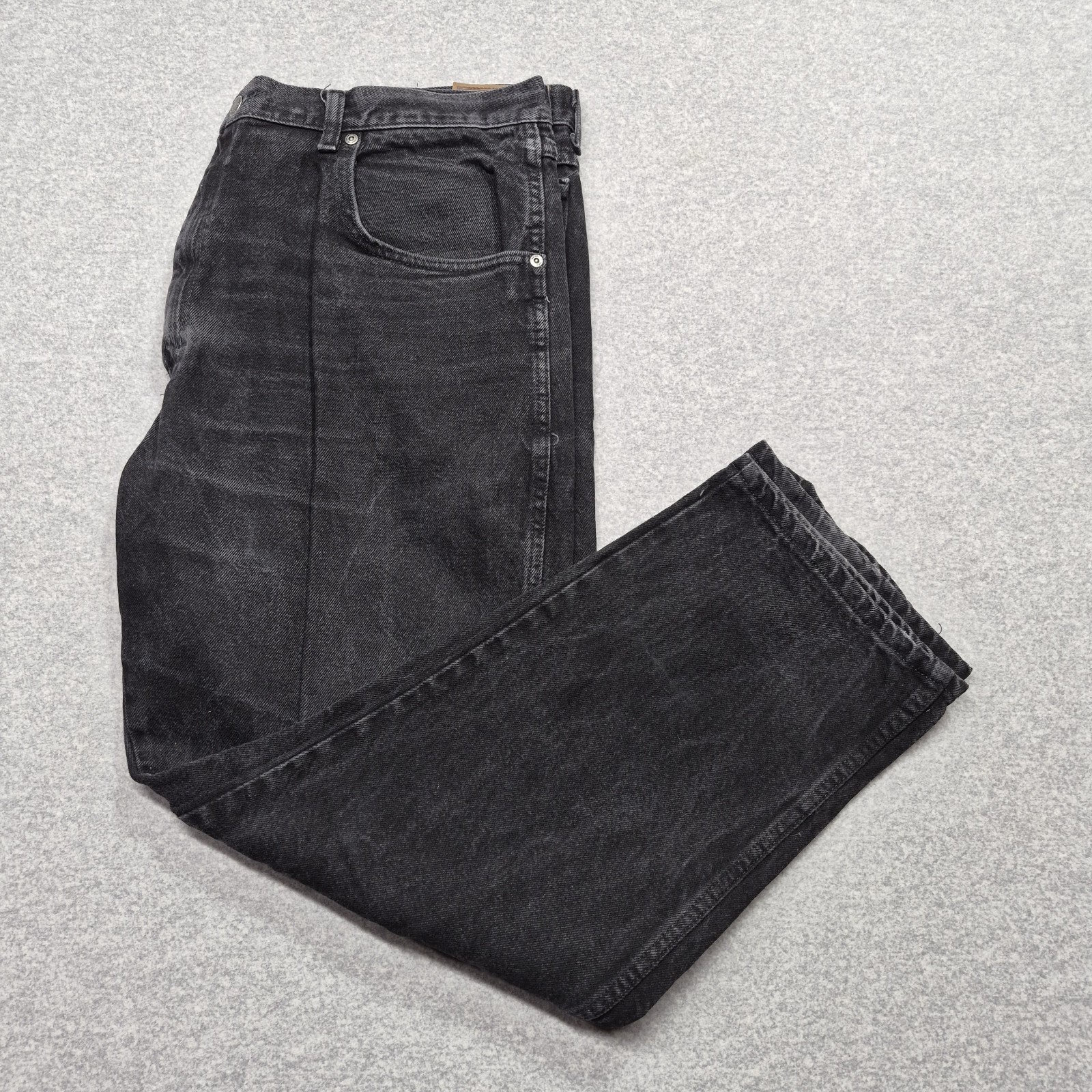 Wrangler Rugged Wear Jeans Mens 40x30 Black Relaxed Fit Denim Work Pants EUC