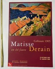 Matisse Derain été fauve 2005 vintage poster