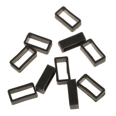10 stücke Gummi Uhrenarmband schnalle von band Keeper Hoop Loop Halter Retainer