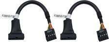 High-Speed USB 3.0 Header to USB 2.0 Converter 6 Inch, Male to Female 2-Pack