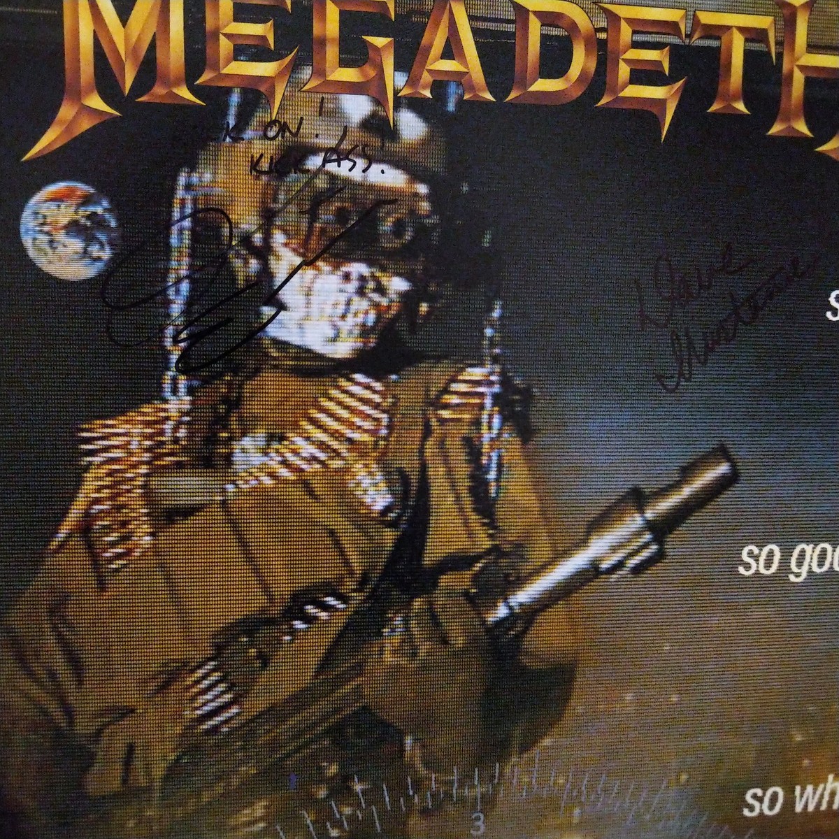 メガデス　 so far, so good... so what!　 レア盤 MEGADETH 'SO FAR, SO GOODSO WHAT' LP