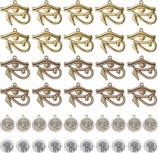 1 Box Eye of Horus Charms Ancient Egypt Egyptian Alloy Metal Charm Craft Supplie