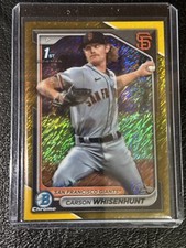 2024 Bowman Carson Whisenhunt Chrome Prospects Gold Shimmer Refractors #/50