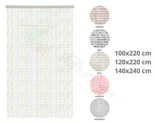 Tenda Antimosche Anti Insetti Porta Finestra con Fili e Perline in PVC 3 Misure