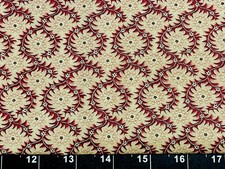 Tina Scrap Swirl Flower Floral Documentaries Benartex Cotton Fabric 9"x21
