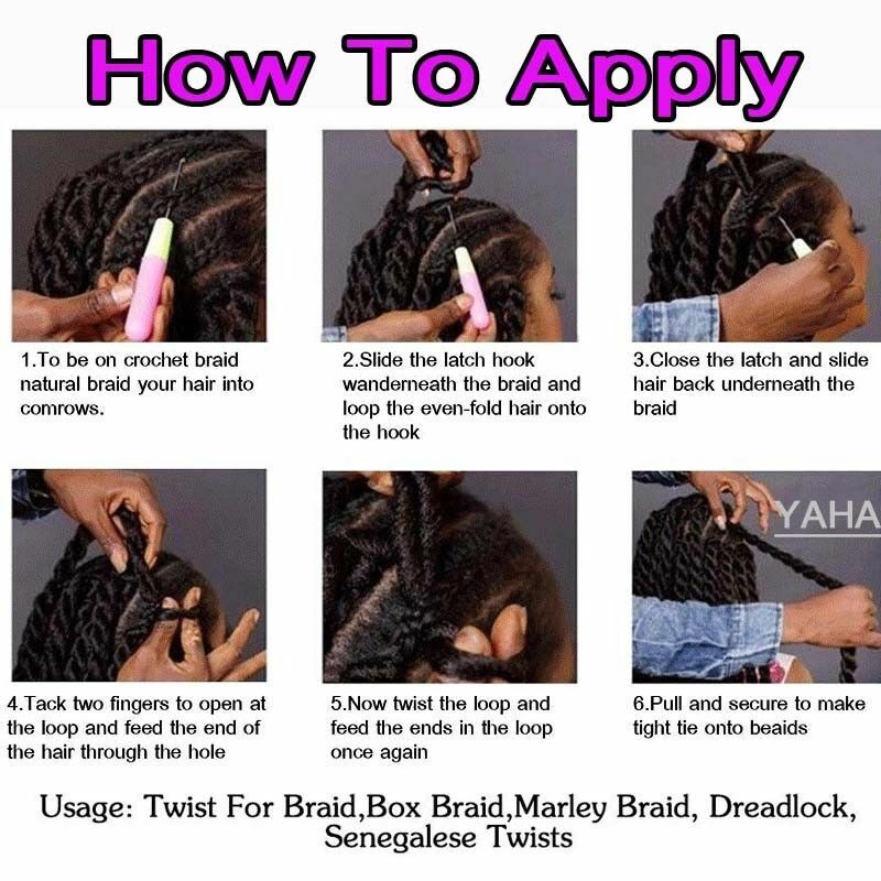 1 Pack Pre Looped Afro Box Braids Hair Extension Crochet Twist Jumbo  Braiding