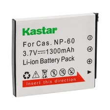 1x Kastar Battery for Casio NP-60 Exilim EX-Z85 EX-Z90