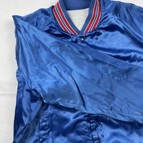 VTG 80s 90s NFL New York Giants Satin Jacket Adult Medium Embroidered - READ DES - Picture 5 of 24