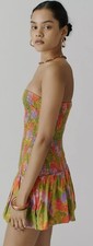 NWT Urban Outfitters  Claire Smocked Mini Dress Size XL