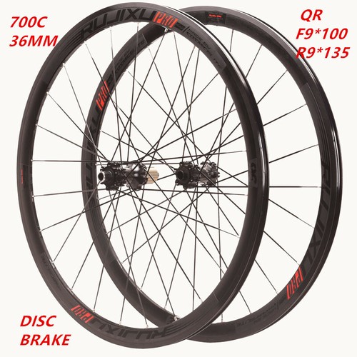 Ruote bici da corsa mozzo ricoperto in carbonio h36mm freno a disco | eBay