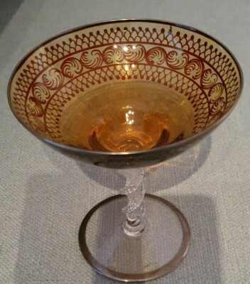sehr altes Glas mundgeblasen handgefertigt Murano ? Bernstein ? 1900 1920 100 ja