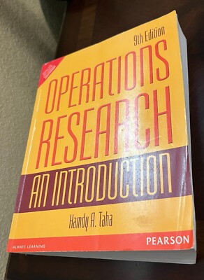 Operations Research An Introduction - Paperback By Hamdy a Taha - GOOD ...