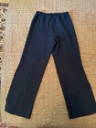 COLDWATER CREEK Pants Women's Size 8 Black Straight Slit Leg Dress Slacks — photo 4