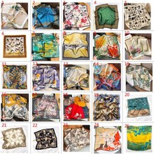 2025 100 Mulberry Silk 26 Square Scarf Women Neckerchief Wrap silk square scarf