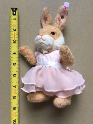 シュタイフ RABBIT VALERIE vintage steiff ❀ * 赤いワンピースの