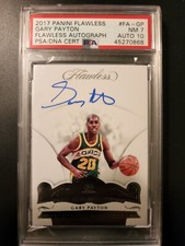 🔥2017-18 Panini Flawless Autograph  Gary Payton Supersonics 🔥
