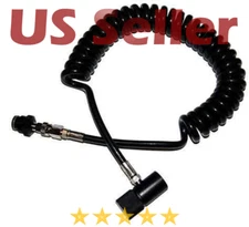 Paintball Remote Line Coiled Hose ASA Quick Release HPA CO2 ALL Paintball Tanks