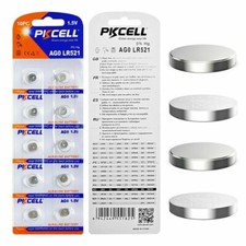 10 Pack 2027 LR521 AG0 379 SR521W SR521SW 1.5VPCS Alkaline Watch Battery Button