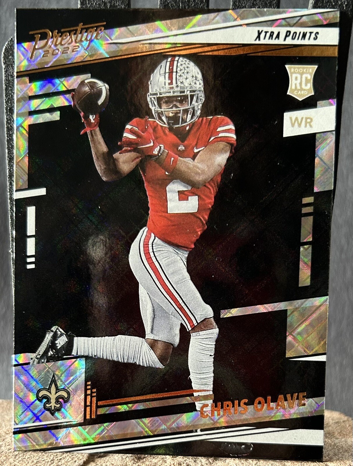 2022 Chris Olave Panini Prestige Diamond Xtra Points Parallel #310