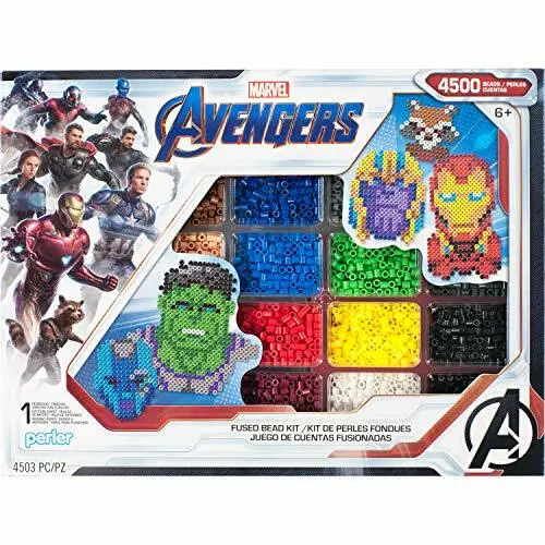 Perler Marvel Avengers Fuse Bead Kit 4503pcs 10 Patterns