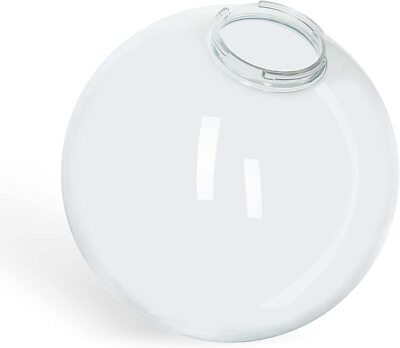 KastLite 10'' Clear Acrylic Lamp Post Globe | 3.94'' Twist Lock Neck