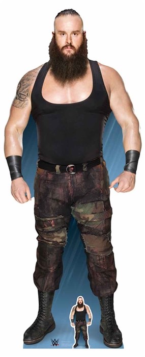 Braun Strowman WWE Lifesize and FREE Mini Cardboard Cutout / Standup / Standee-image