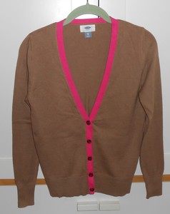 womens hot pink cardigan sweater