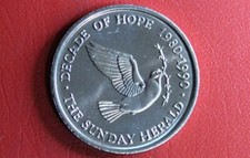 * DECADE OF HOPE 1980-90 MEDALLION ONWARD FROM THE FIRST FLEET #DAT26