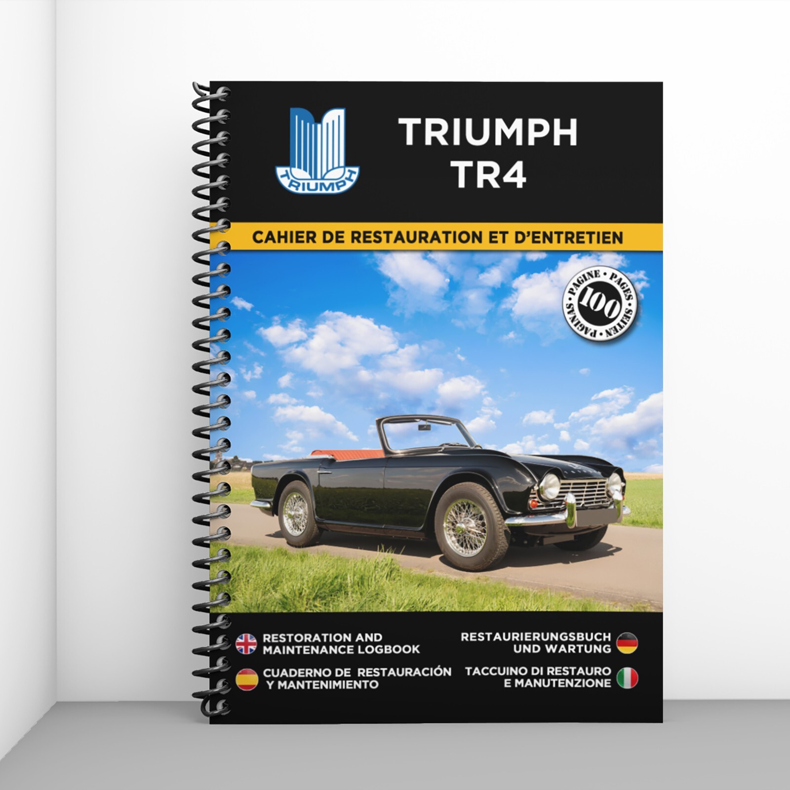 Cahier de restauration Triumph TR4 pour organiser vos ateliers mécaniques le week-end