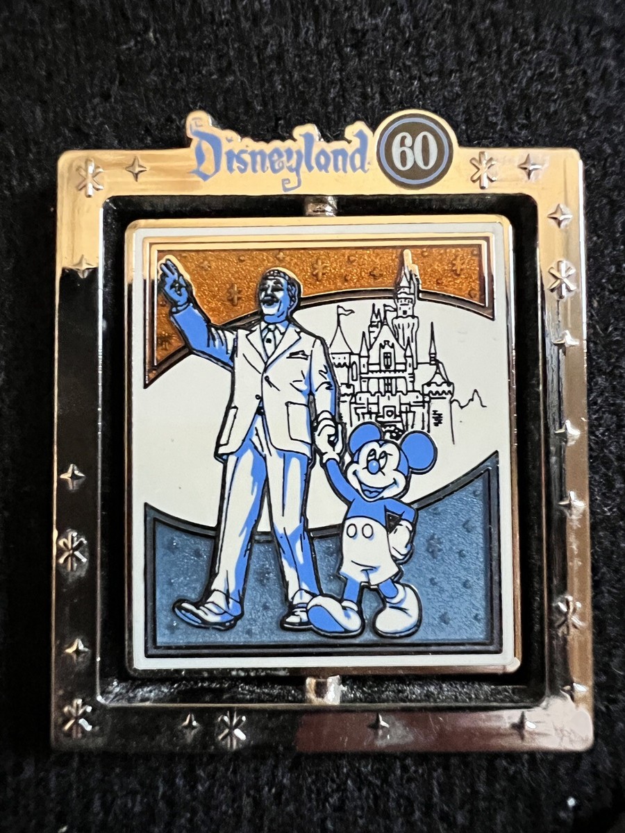 Disneyland Diamond Celebration 60th Anniversary Pin Walt & Mickey