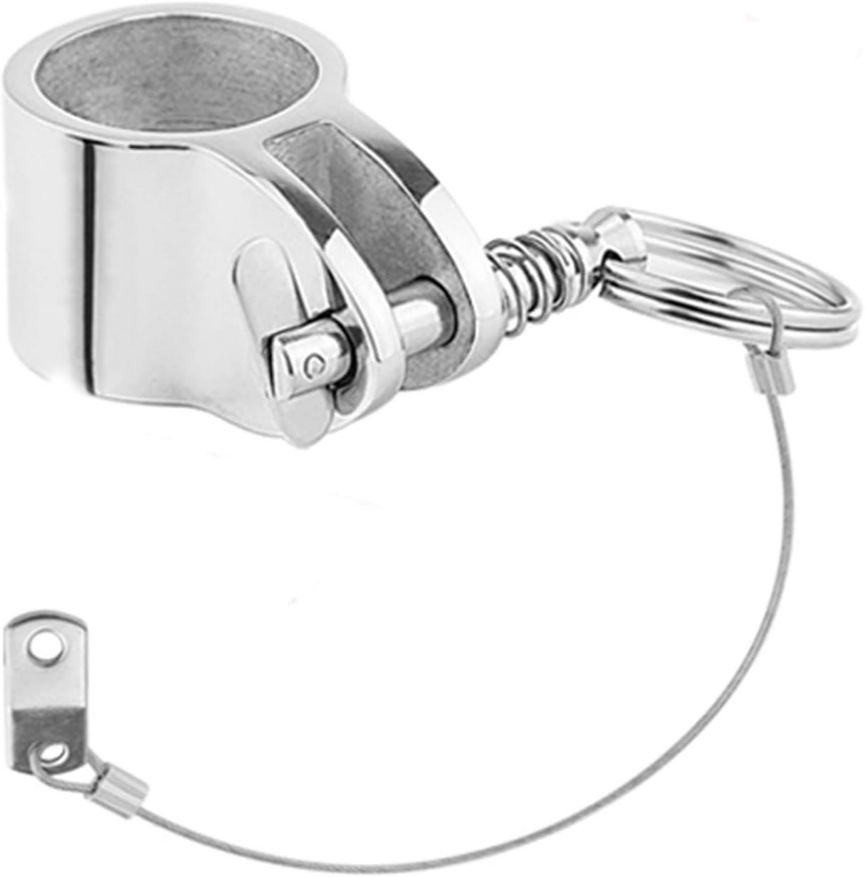 NRC&XRC 4PCS Quick Release Pin Bimini Top Pins 1/4" with Lanyard for Boat Bimini