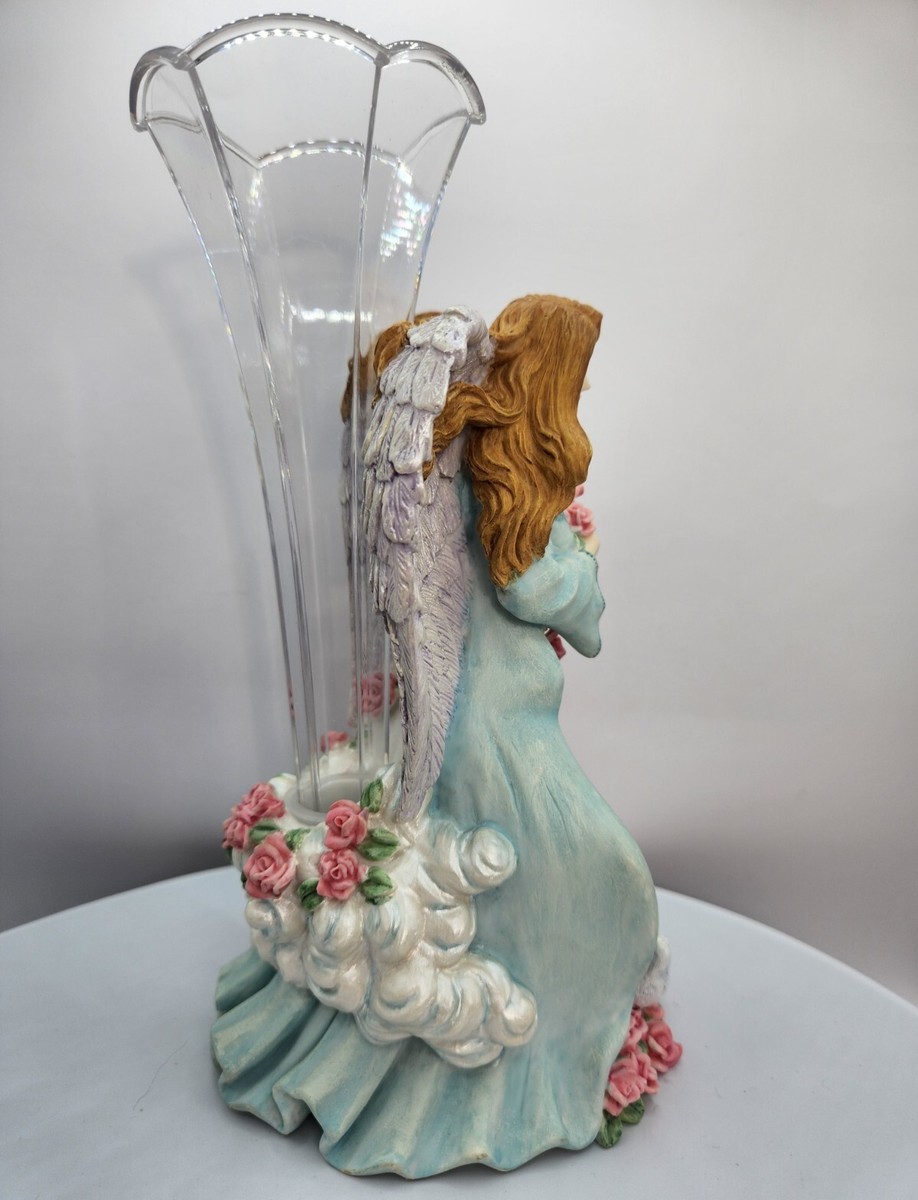 Vintage Angel Figurine with Vase | eBay