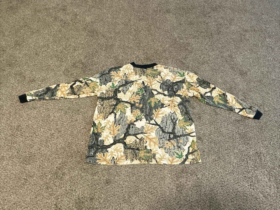 VTG Predator Camo Mens Large Crop Long Sleeve Crewneck Hunting T Shirt USA Made - Image 4 of 4