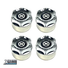 4 X American Racing Atx Wheel Center Cap 4.25 Black Ss Push-thru 1425006018