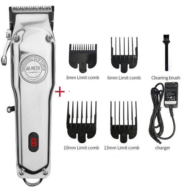Profesional Hair Clipper Kit With Guards Trimmer Shave Hair Cut