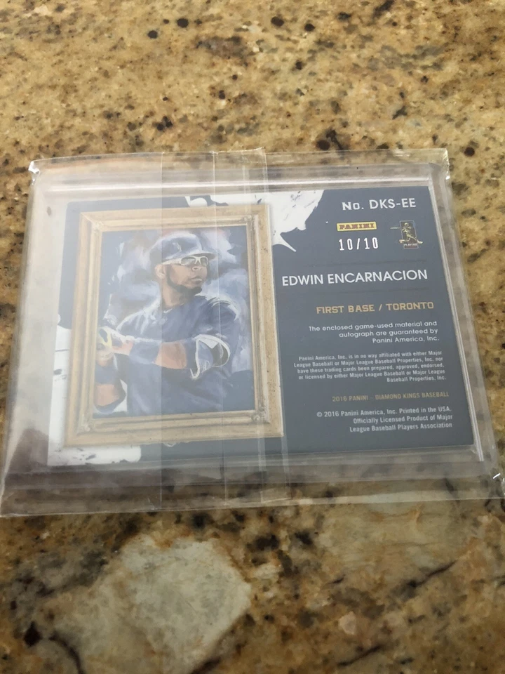 Camiseta deportiva Diamond Kings Edwin Encarnación 2016 auto juego usada autógrafo 10/10 Foto 2 de 2