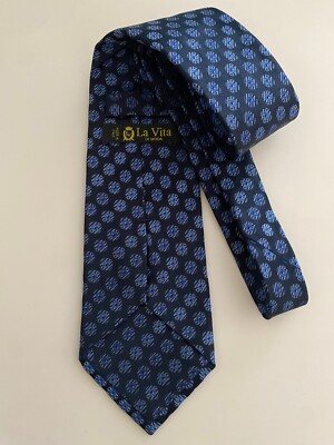 LA VITA DI MODA SILK TIE 58X4'' WIDE.NEW.ITALY.