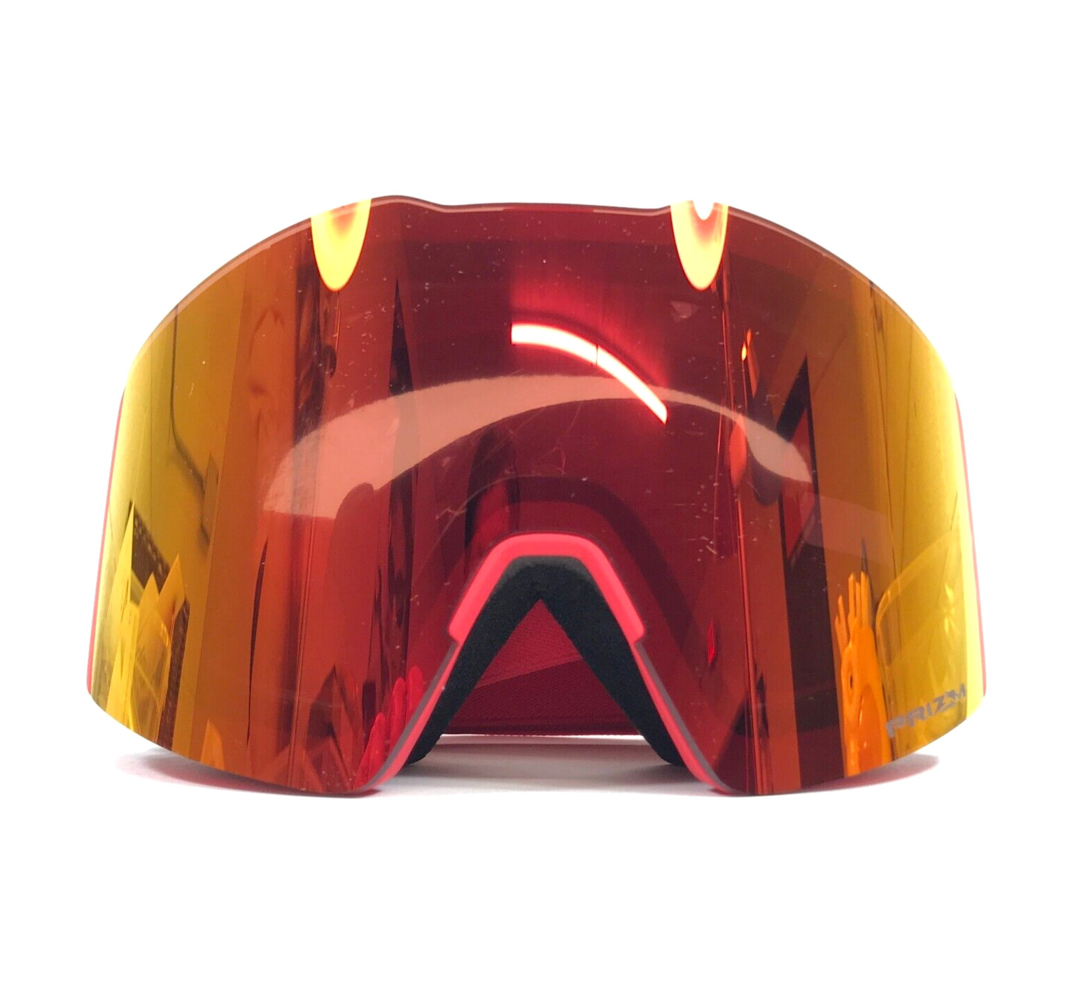 Gafas de nieve Oakley Fall Line L OO7099-4500 Redline con antorcha de nieve Prizm iridio