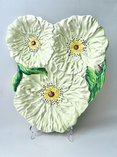 Carlton Ware Green Poppy Tripartite Dish. Shape No. 2276 Circa 1945-55 Mint Cond - Picture 6 of 9