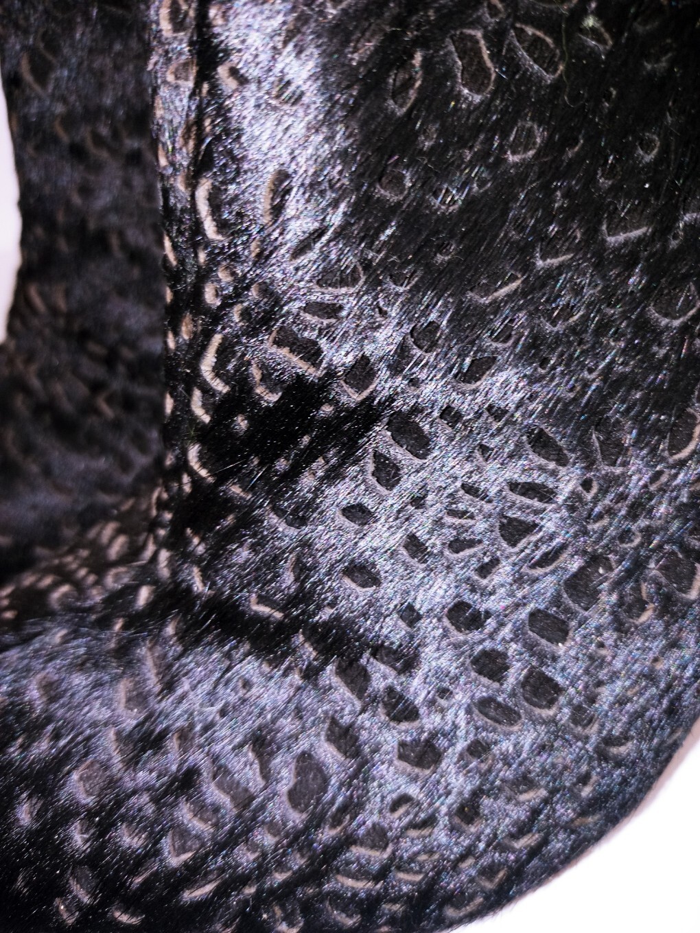 Bcbg Maxazria "38” Black pony hair laser cut stiletto platform Excellent Conditi image 7