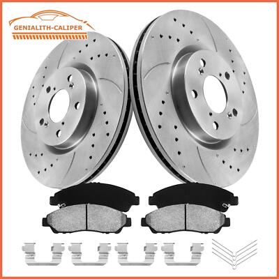 Front Brake Rotors & Ceramic Pads Kit for 2009-2015 Honda Pilot Acura MDX ZDX
