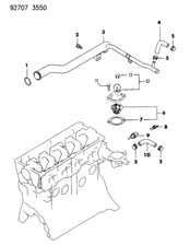 Coolant Bypass Pipe For Mitsubishi Mirage 1993-1996 1.5l Dodge Colt 93-94 1.5l