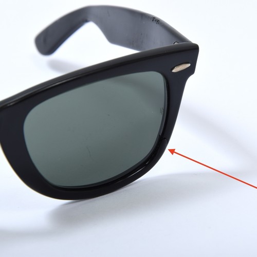 B&L RAY BAN Wayfarer 5024 Vintage Sonnenbrille Sunglasses Made in USA Schwarz Bl - Bild 9 von 10