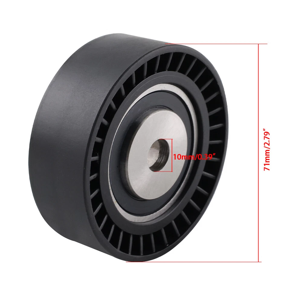 Drive Belt Idler Pulley for BMW 525i 325i 318i Z3 X5 11281748131 11281726343 New - Image 2 of 4