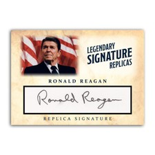 Ronald Reagan ACEO Autograph Collectible Replica Presidential Signature Card