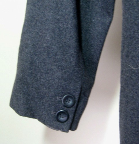 EUC Men's GUESS Double Breasted Pea Coat Size XL Gray Wool Blend Button Fasten - Picture 10 of 12