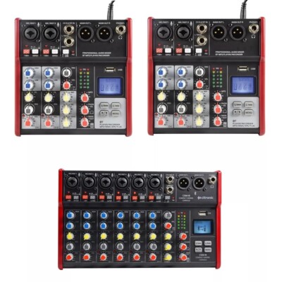 Citronic CSM-4 6 8 Kanal Mischpult mit Bluetooth & USB Studio Audio Mischpult